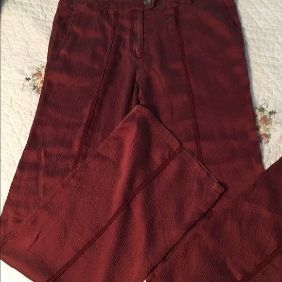 Collection PRIVEE Women's Italian silk pants - Picture 1 of 8